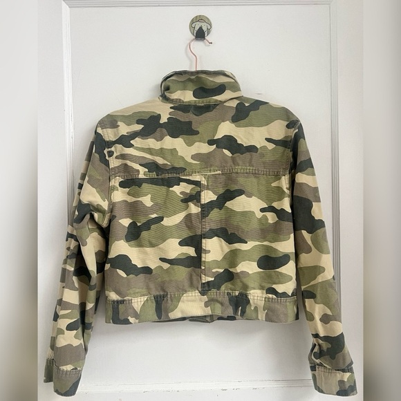 H&M Cargo Camo jacket Khaki Green/Pattern Size S - Picture 5 of 5